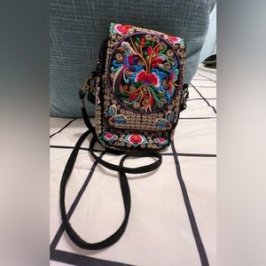 Embroidered Floral Women's Bag